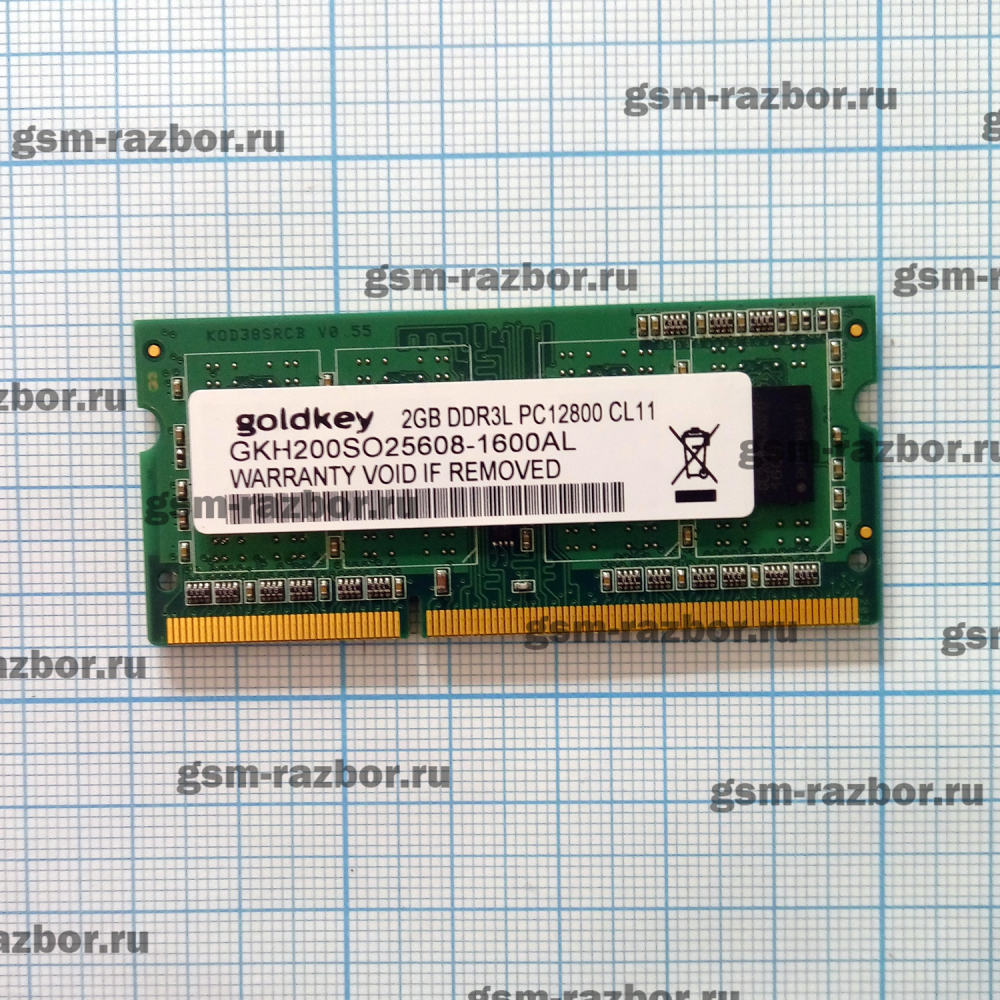 ����������� ������ ��� �������� goldkey 2GB DDR3L PC12800 CL11. �/� � �������